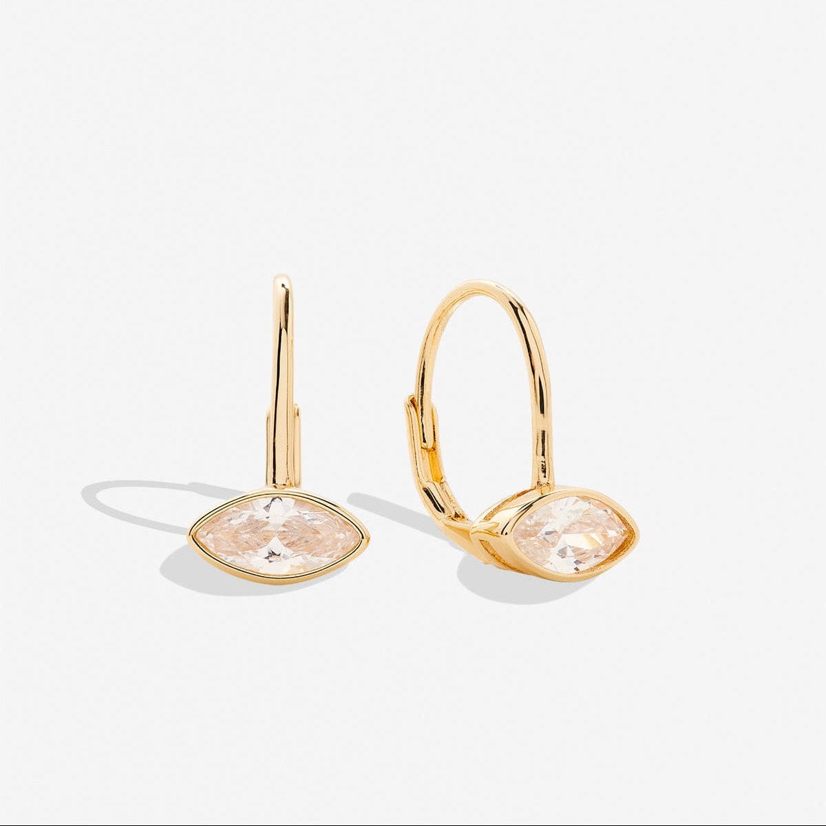 EAR-GPL Gold Plated Self Love Marquise Drop Earrings