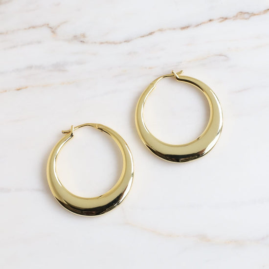 EAR-GPL Gold Plated Sienna Tapered Hoop