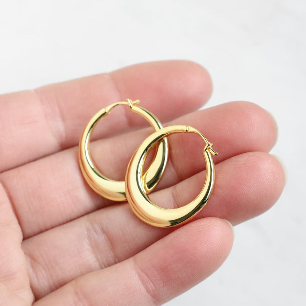 
                      
                        EAR-GPL Gold Plated Sienna Tapered Hoop
                      
                    