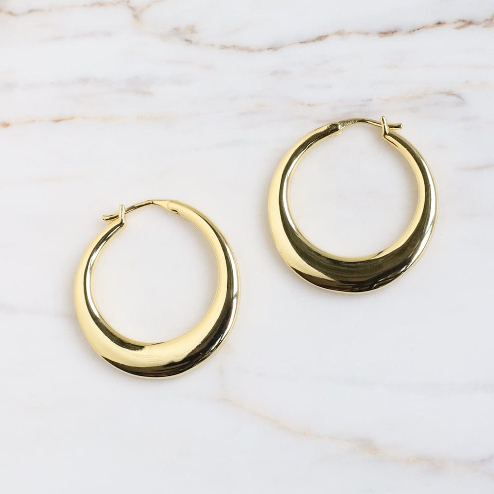 
                      
                        EAR-GPL Gold Plated Sienna Tapered Hoop
                      
                    