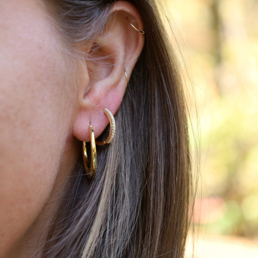 
                      
                        EAR-GPL Gold Plated Sienna Tapered Hoop
                      
                    