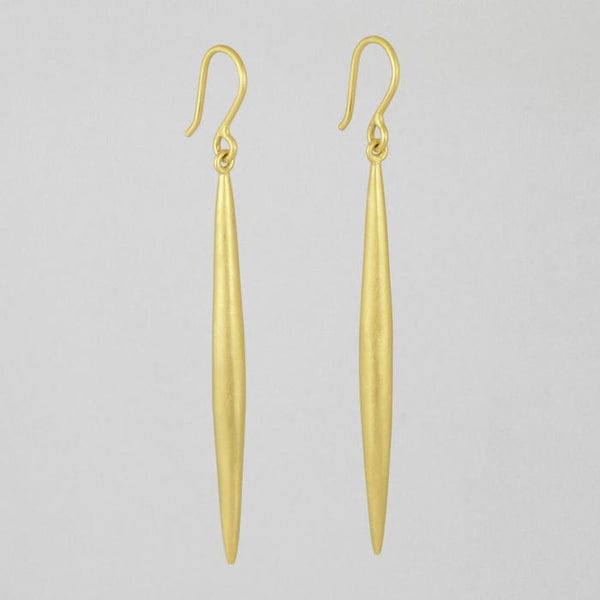 EAR-GPL Gold Plated Spike Drop Earrings