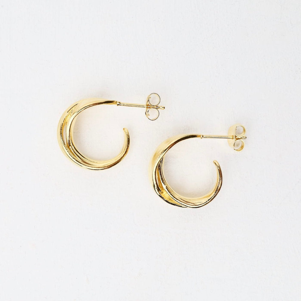 
                  
                    EAR-GPL Gold Plated Sterling Silver 3/4 x 1/4" Hoops with
                  
                