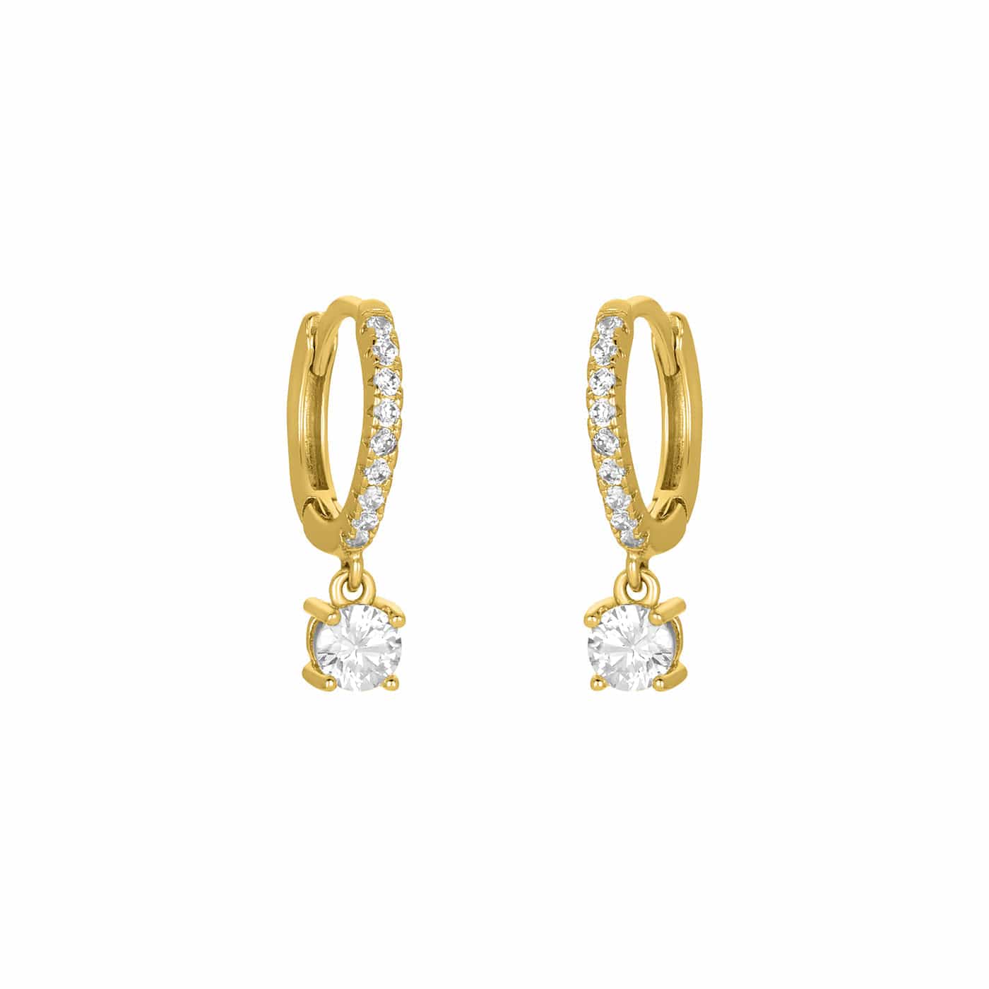 EAR-GPL Gold Plated Whitney Huggie Hoops