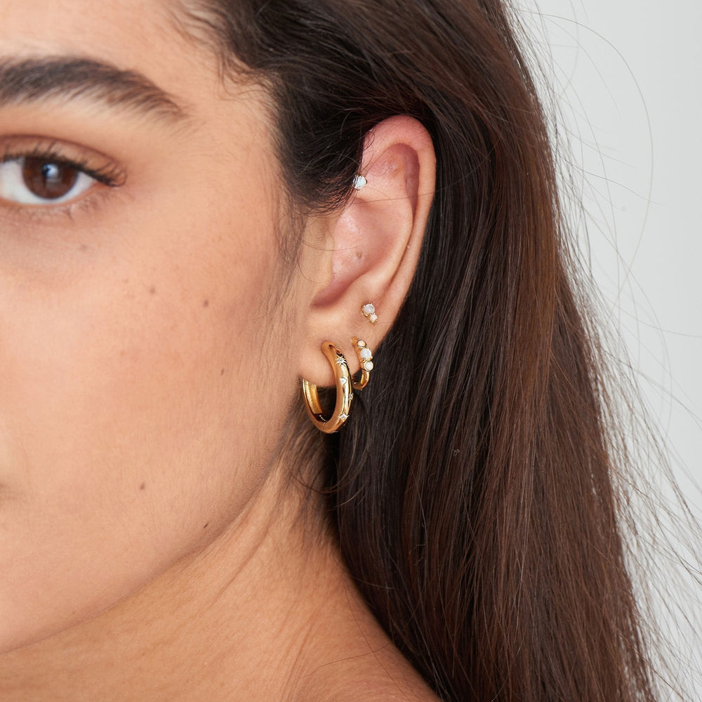 
                      
                        EAR-GPL Gold Scattered Stars Hoop Earrings
                      
                    