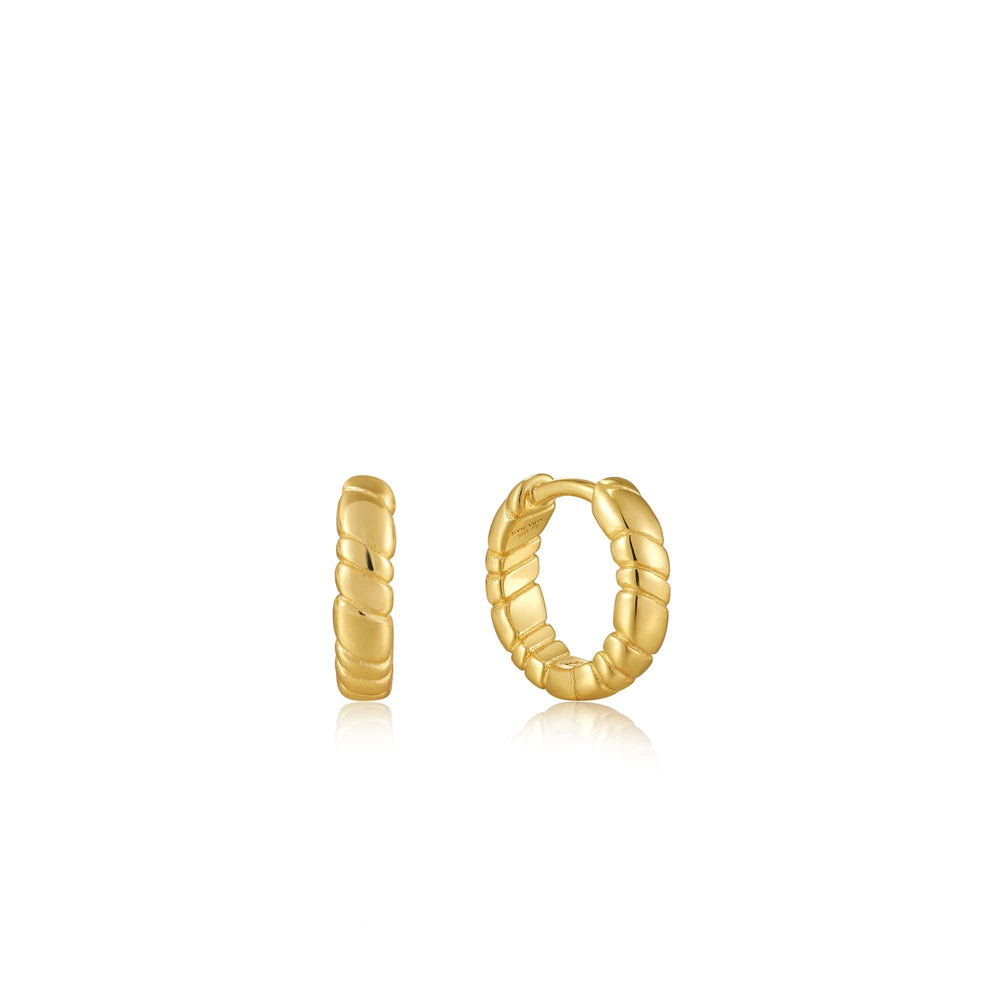 
                      
                        EAR-GPL Gold Smooth Twist Huggie Hoop Earrings
                      
                    