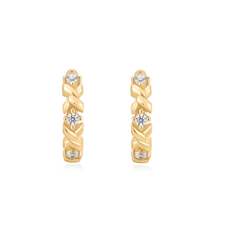 
                  
                    EAR-GPL Gold Sparkle Cross Huggie Earrings
                  
                