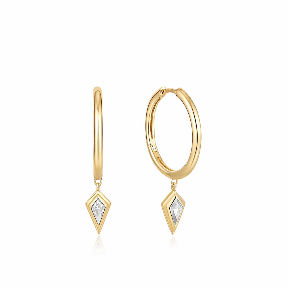 
                      
                        EAR-GPL Gold Sparkle Drop Pendant Hoop Earrings
                      
                    