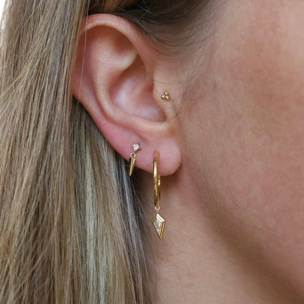 
                      
                        EAR-GPL Gold Sparkle Drop Pendant Hoop Earrings
                      
                    