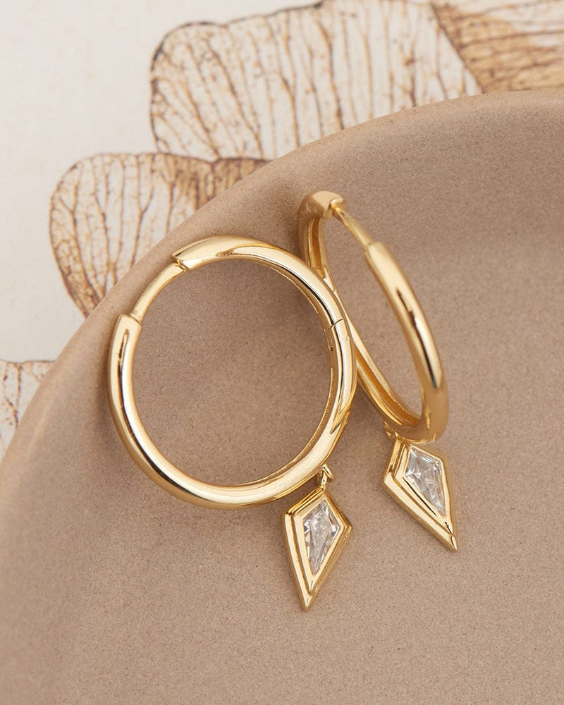 
                      
                        EAR-GPL Gold Sparkle Drop Pendant Hoop Earrings
                      
                    