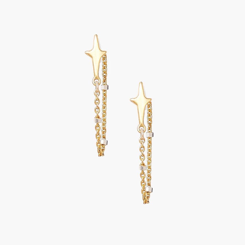 
                      
                        EAR-GPL Gold Star Chain Loop Earrings
                      
                    