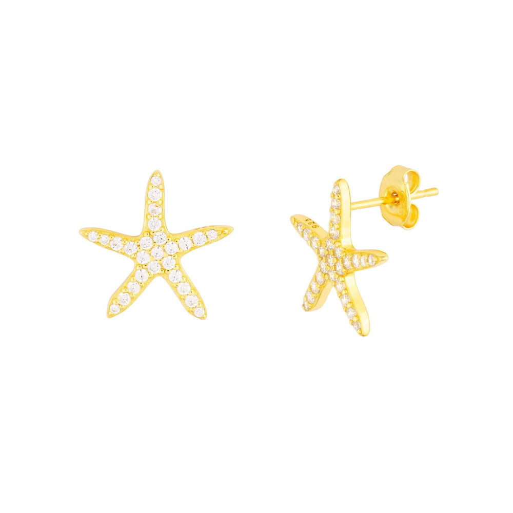 
                      
                        EAR-GPL Gold Starfish Statement Studs
                      
                    