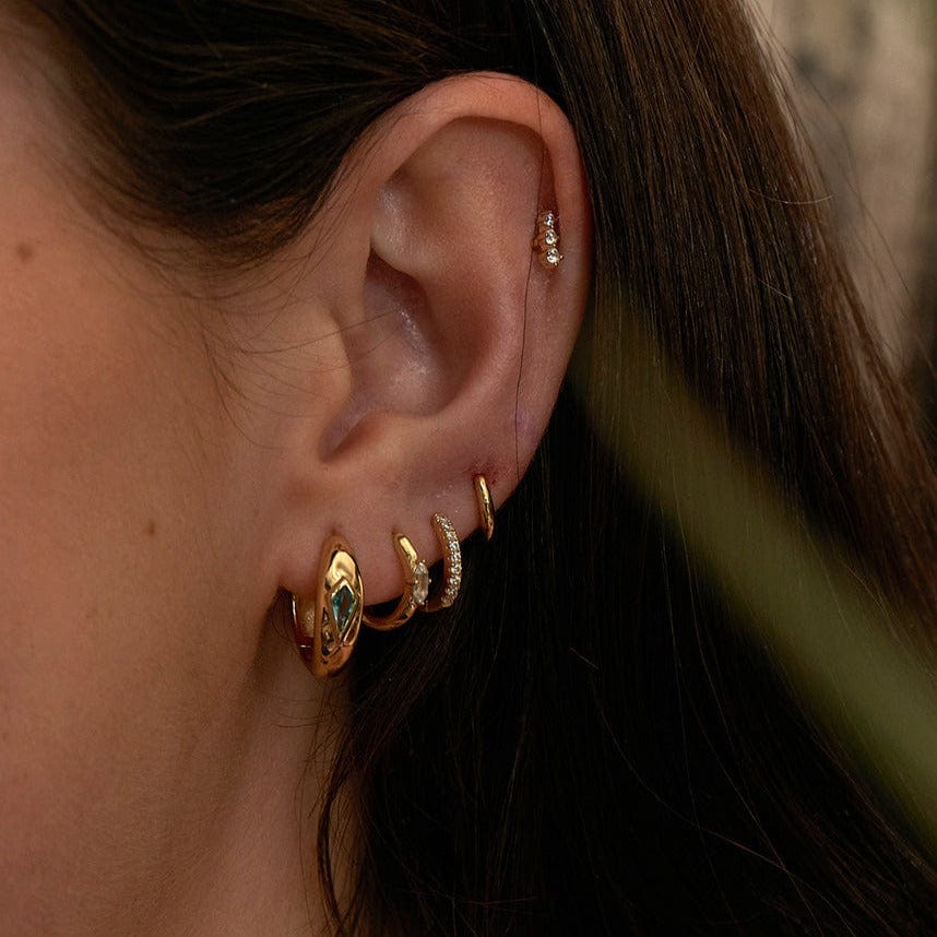 
                      
                        EAR-GPL Gold Teal Sparkle Dome Hoop Earrings
                      
                    