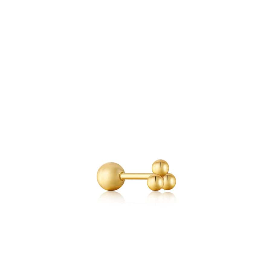 
                      
                        EAR-GPL Gold Triple Ball Barbell Single Earring
                      
                    