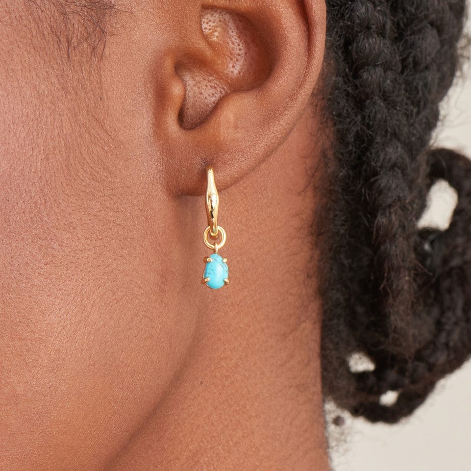 
                      
                        EAR-GPL Gold Turquoise Drop Wave Huggie Hoop Earrings
                      
                    