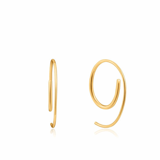Load image into Gallery viewer, EAR-GPL Gold Twist Through Earrings
