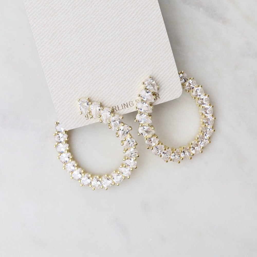 
                  
                    EAR-GPL Gold Vermeil CZ Tear Shaped Wrap Hoops
                  
                