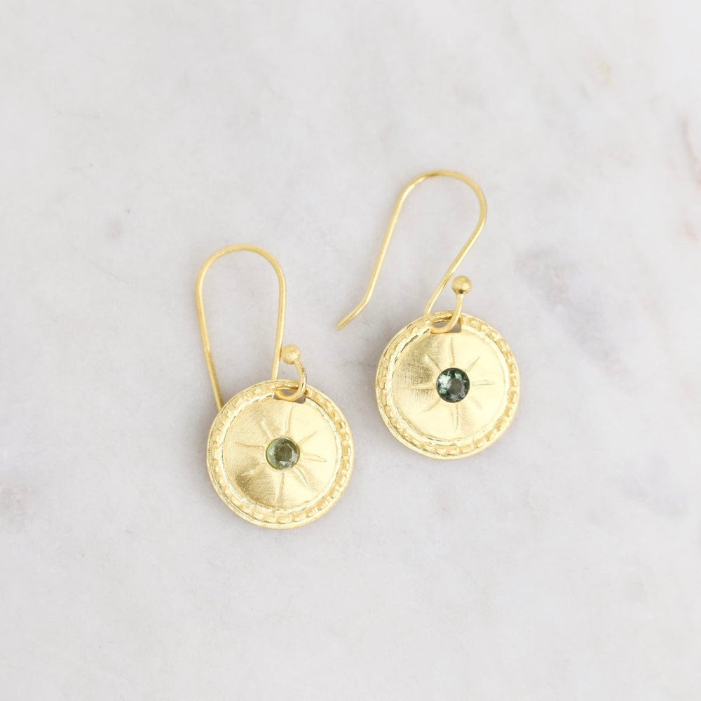 
                      
                        EAR-GPL Green Tourmaline Round Earring
                      
                    