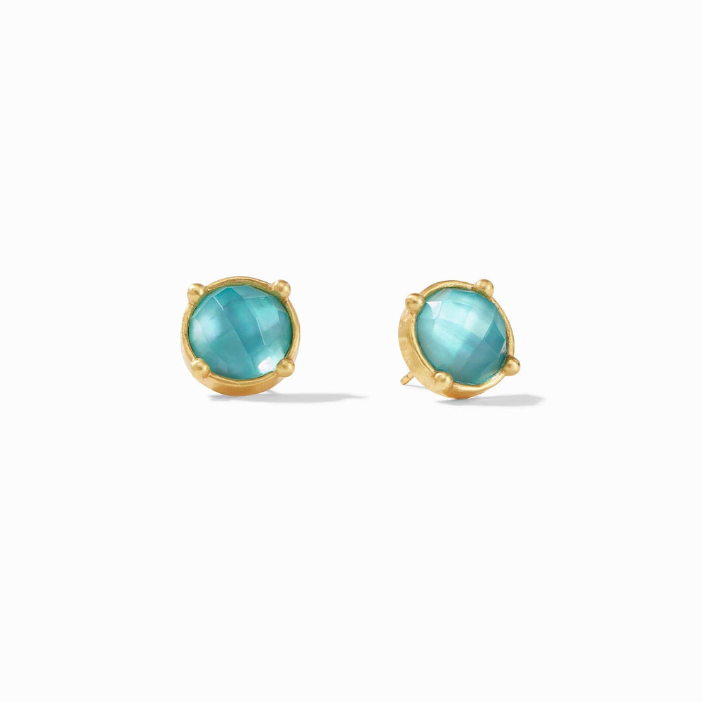 EAR-GPL Honey Studs in Iridescent Bahamian Blue