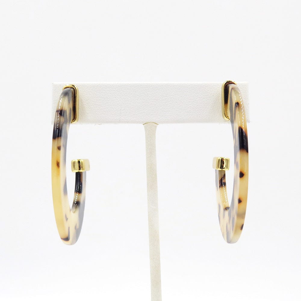 
                      
                        EAR-GPL HONEY TORTOISE CAP RESIN HOOP EARRING 50mm
                      
                    