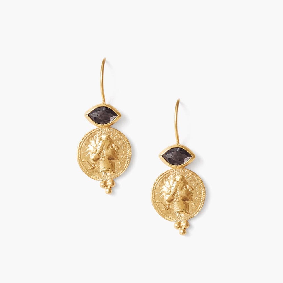 
                      
                        EAR-GPL Hypersthene & Gold Daphne Earrings
                      
                    