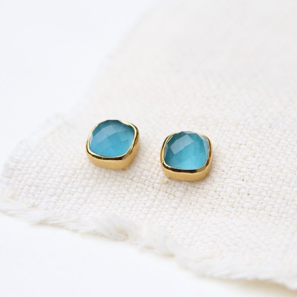 
                  
                    EAR-GPL Ice Blue Asha Square Studs
                  
                