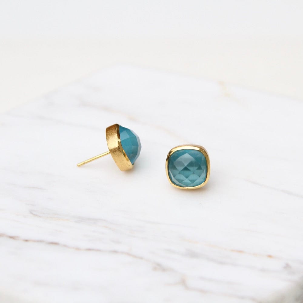 
                  
                    EAR-GPL Ice Blue Asha Square Studs
                  
                