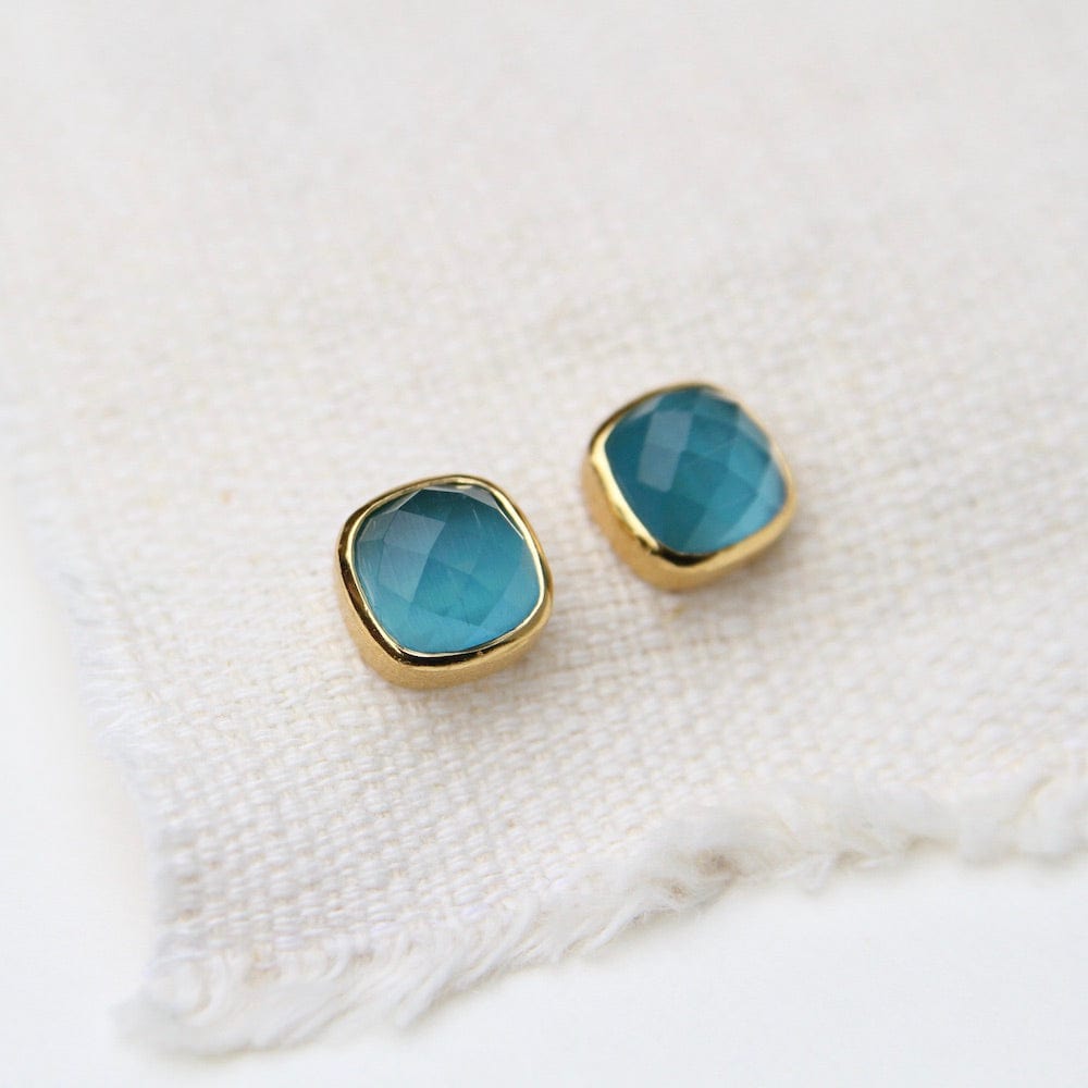 
                  
                    EAR-GPL Ice Blue Asha Square Studs
                  
                