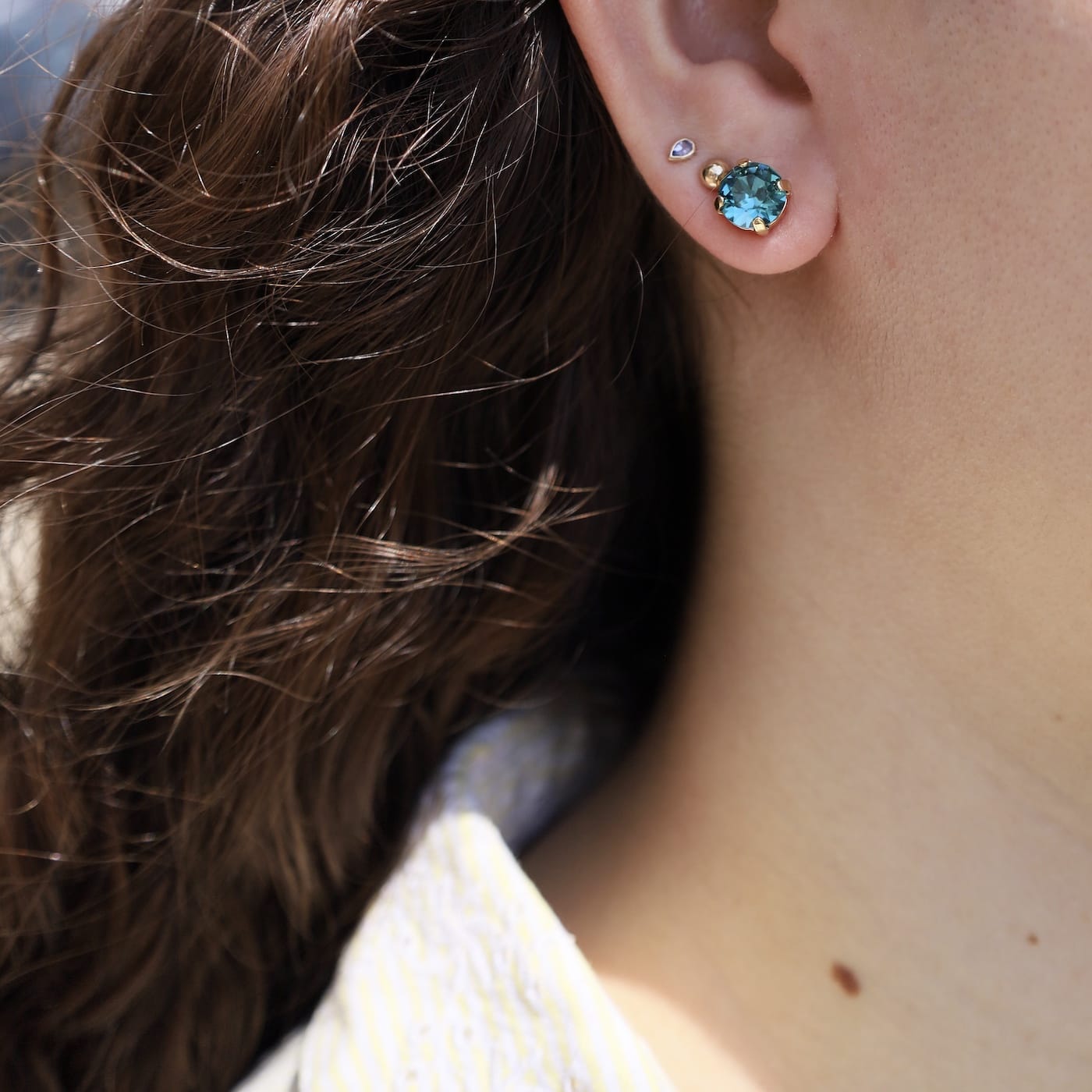 EAR-GPL Indicolite Oakland Stud Earrings
