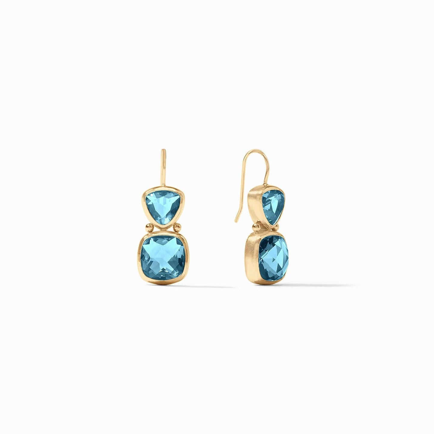 EAR-GPL Iridescent Capri Blue Aquitaine Earrings