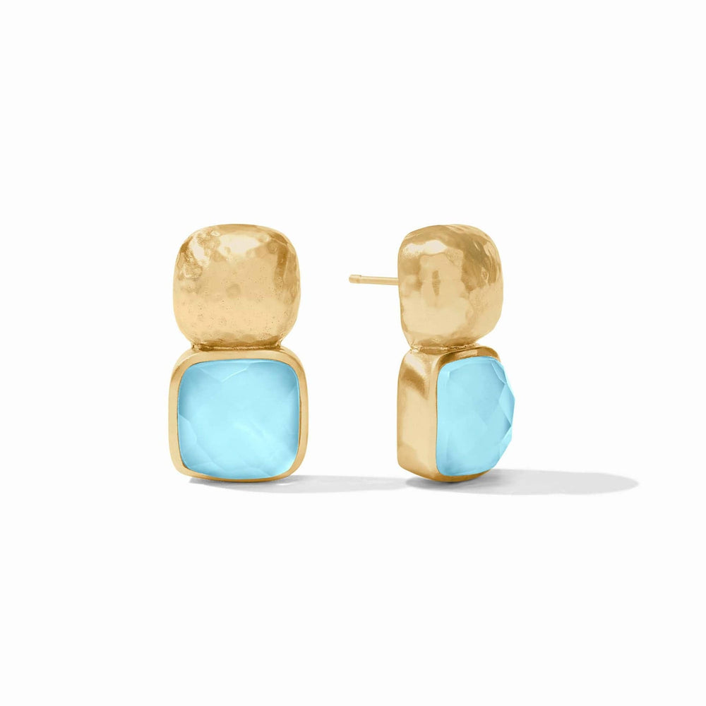 EAR-GPL Iridescent Capri Blue Catalina Earrings