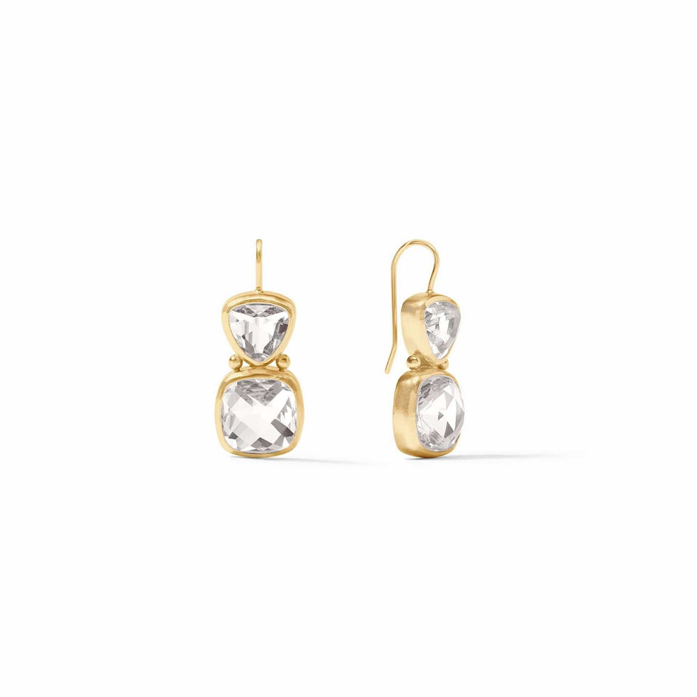 EAR-GPL Iridescent Clear Crystal Aquitaine Earrings