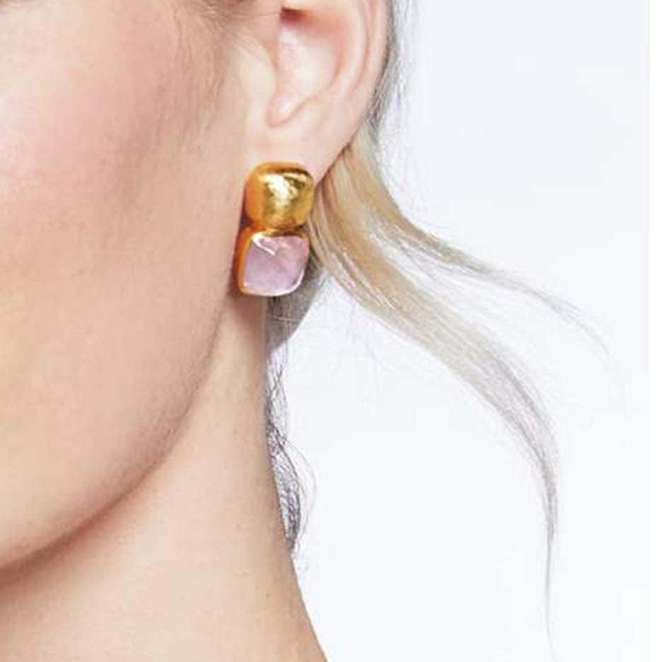 EAR-GPL Iridescent Clear Crystal Catalina Earrings