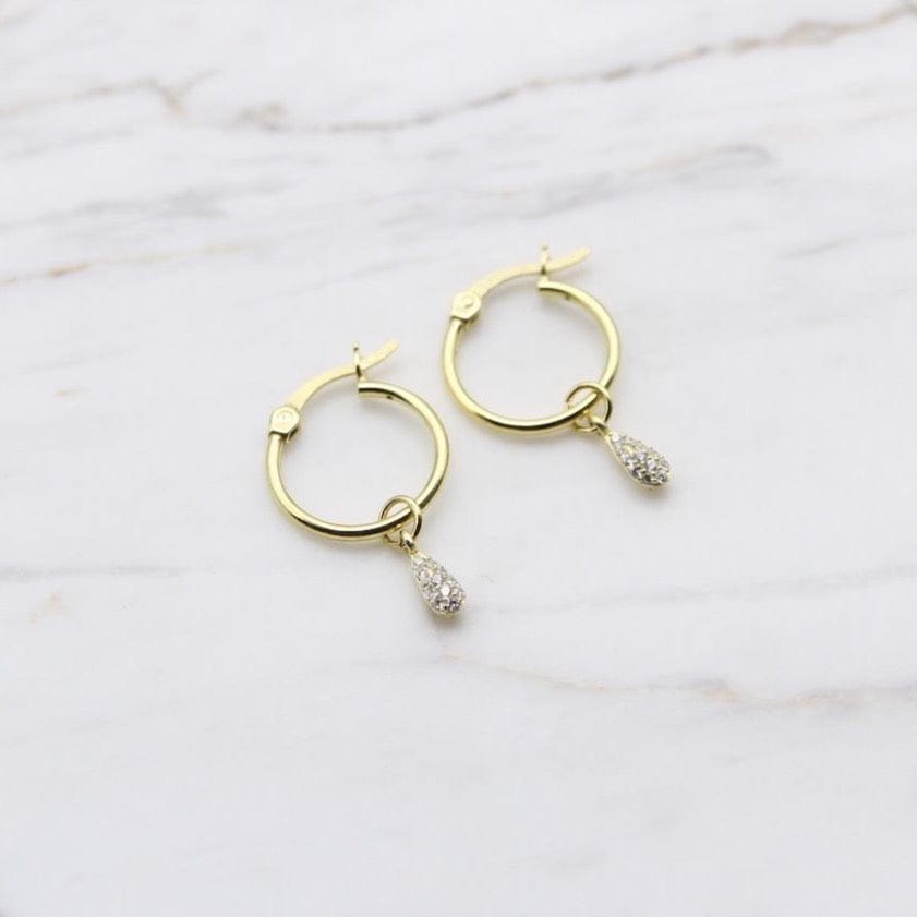 
                      
                        EAR-GPL Kaia Hoops with CZ Dew Drop - Gold
                      
                    