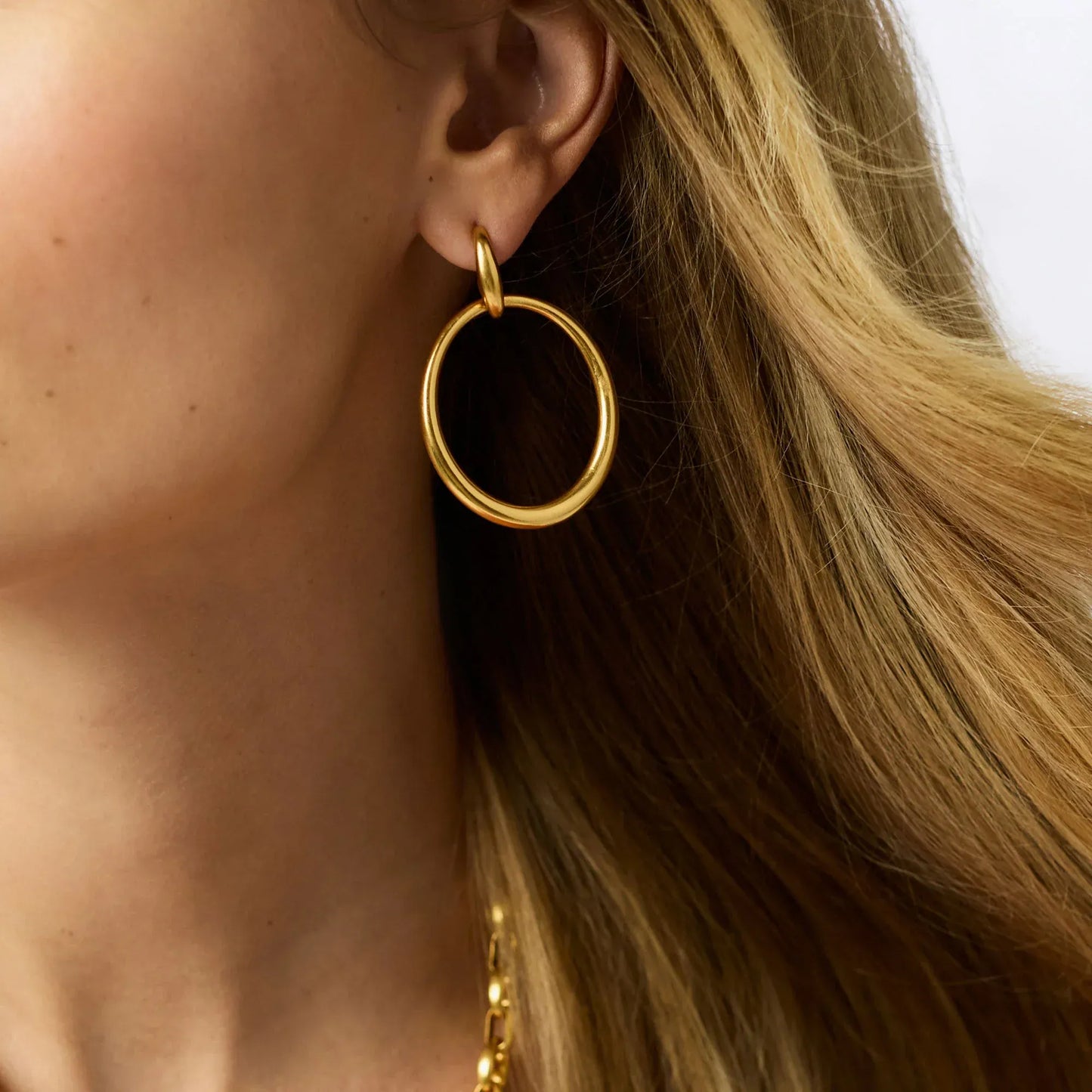 EAR-GPL Laguna Doorknocker Earring