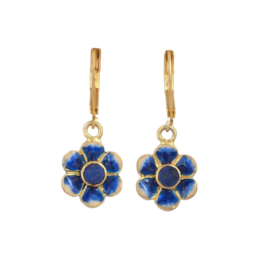 
                  
                    EAR-GPL Lapis Gold Plated Brass Enamel Earring
                  
                