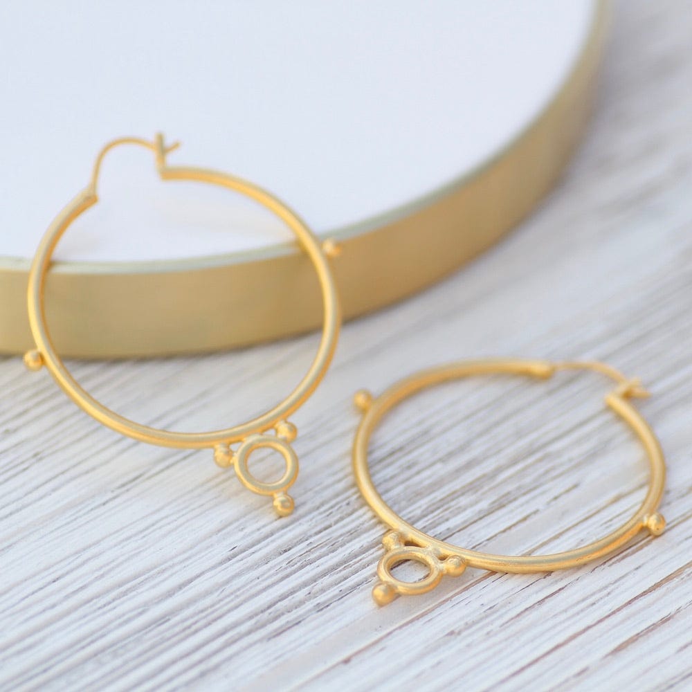 
                  
                    EAR-GPL Large Hoops with Ring and Balls - Gold Plated
                  
                