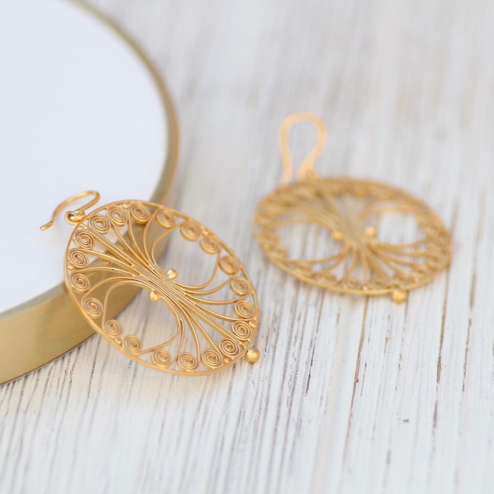 
                      
                        EAR-GPL Large Open Filigree Circle Drop - Gold Plate
                      
                    