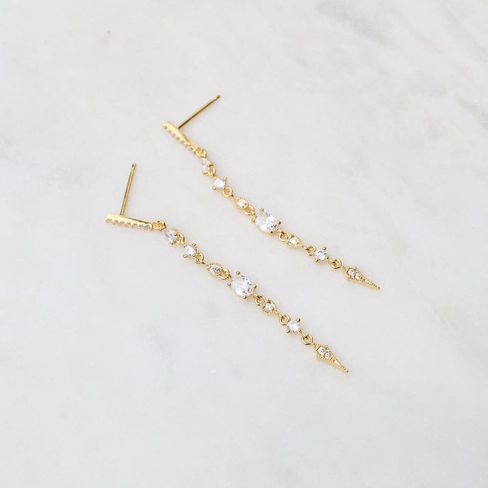 
                  
                    EAR-GPL Linear CZ Gold Plated Stick Post Earrings
                  
                