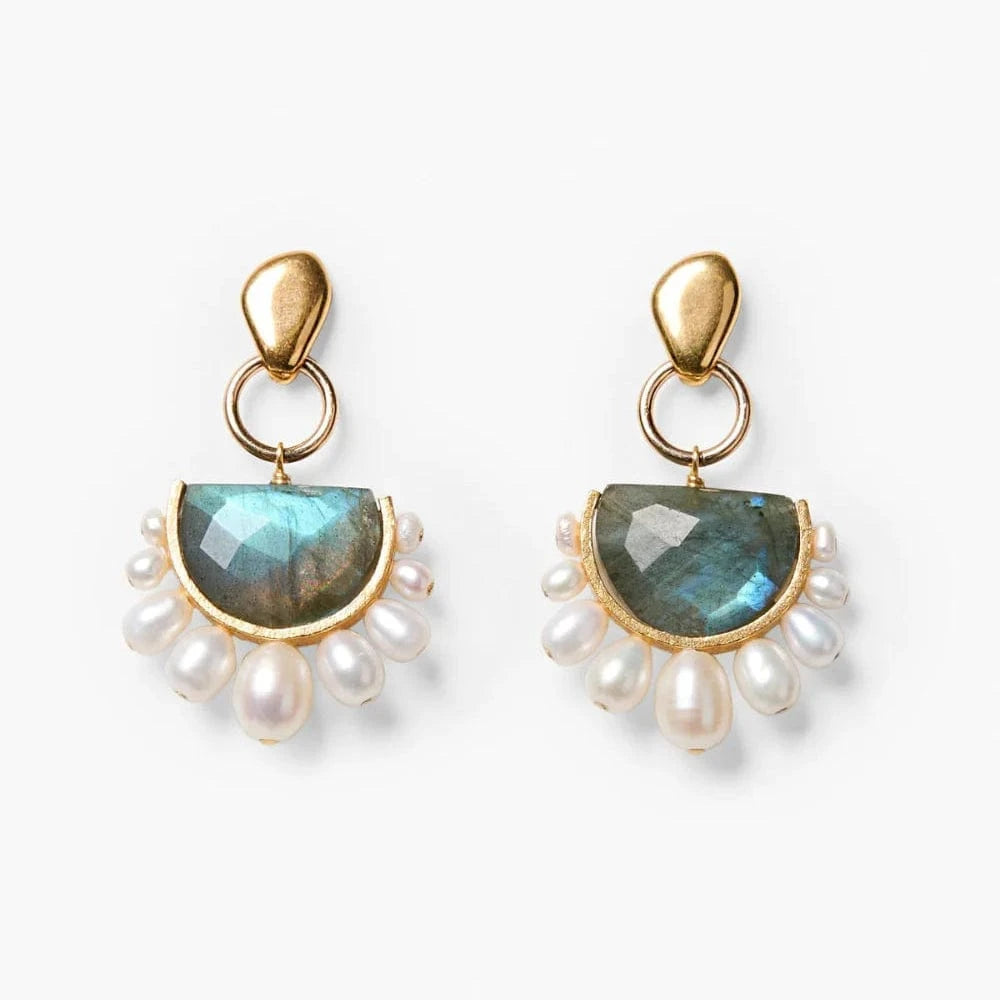 EAR-GPL Luna Arc Earrings Labradorite