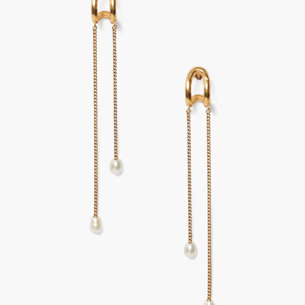 EAR-GPL Maxi Arc Pearl Drop Earrings