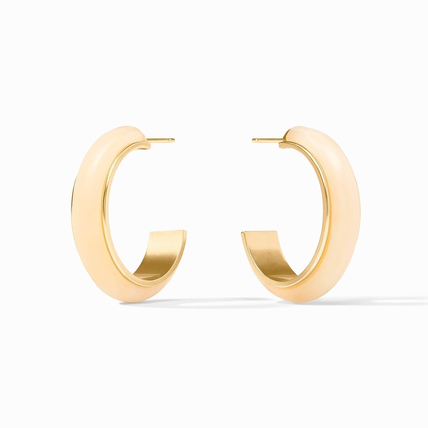 EAR-GPL Medium Ivory Carnaby Hoop Earrings