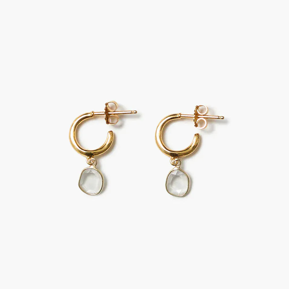 EAR-GPL Mirage Hoop Earrings Yellow Gold