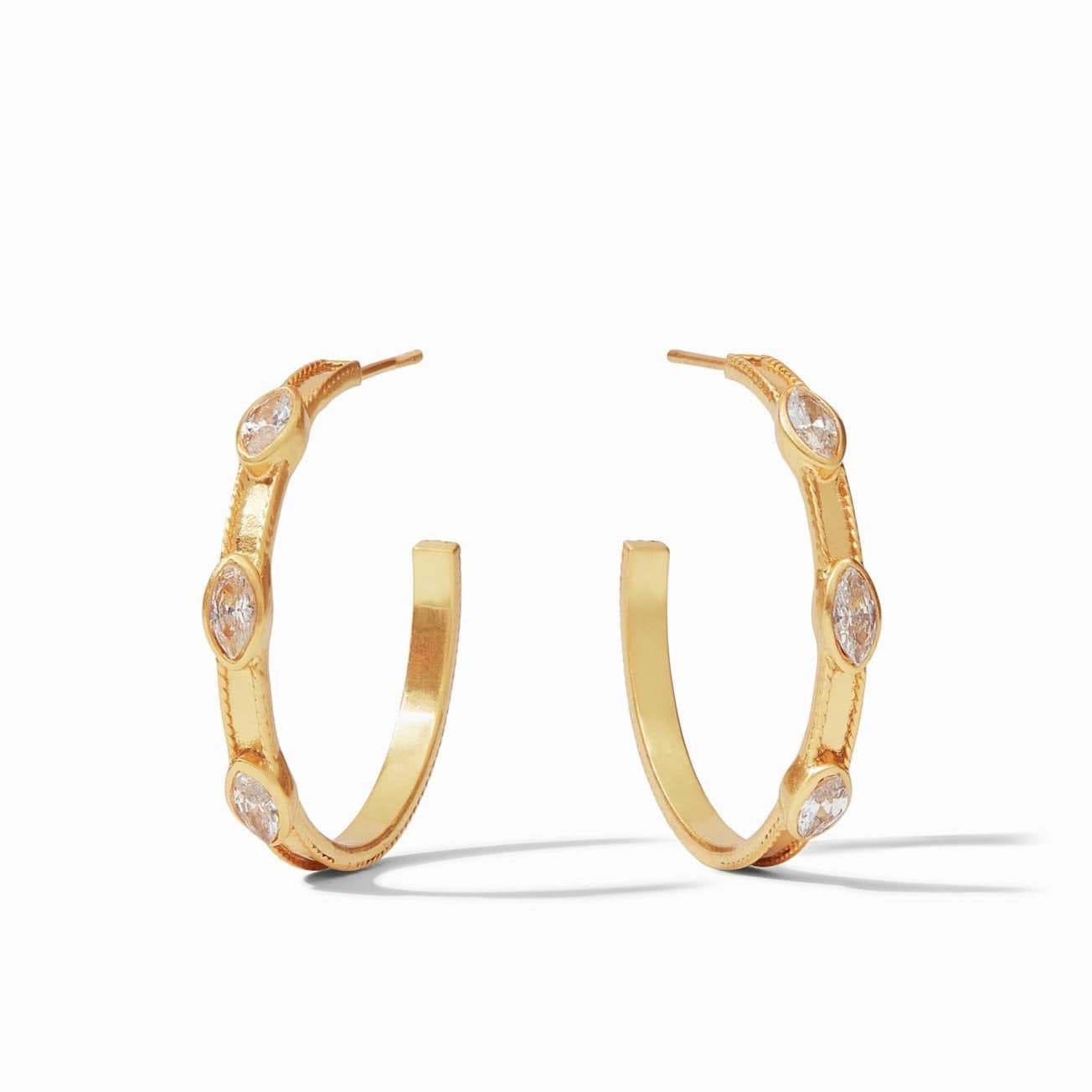 EAR-GPL Monaco CZ Hoop - Medium