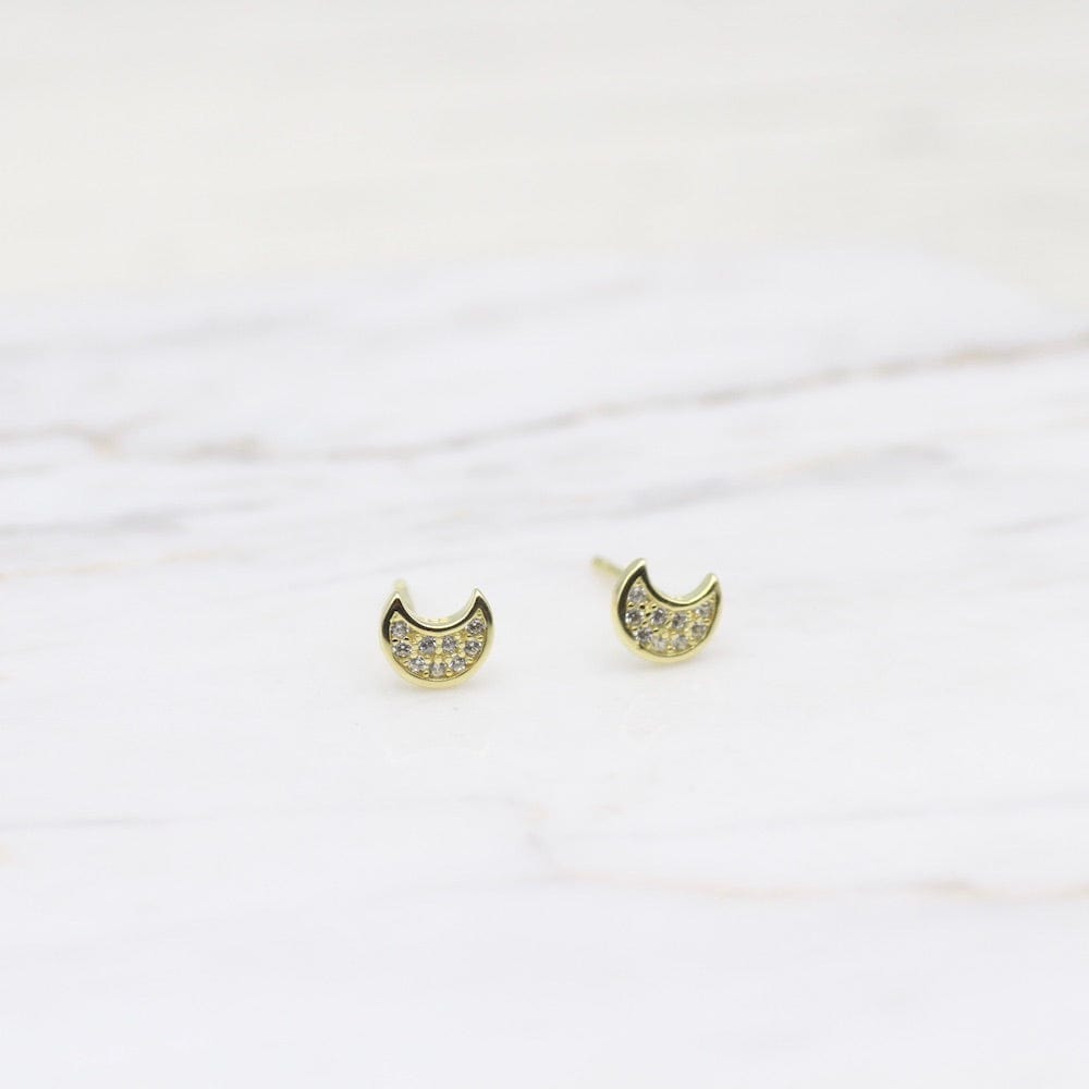 
                      
                        EAR-GPL Moon Studs -  14k Gold Plated Sterling Silver
                      
                    