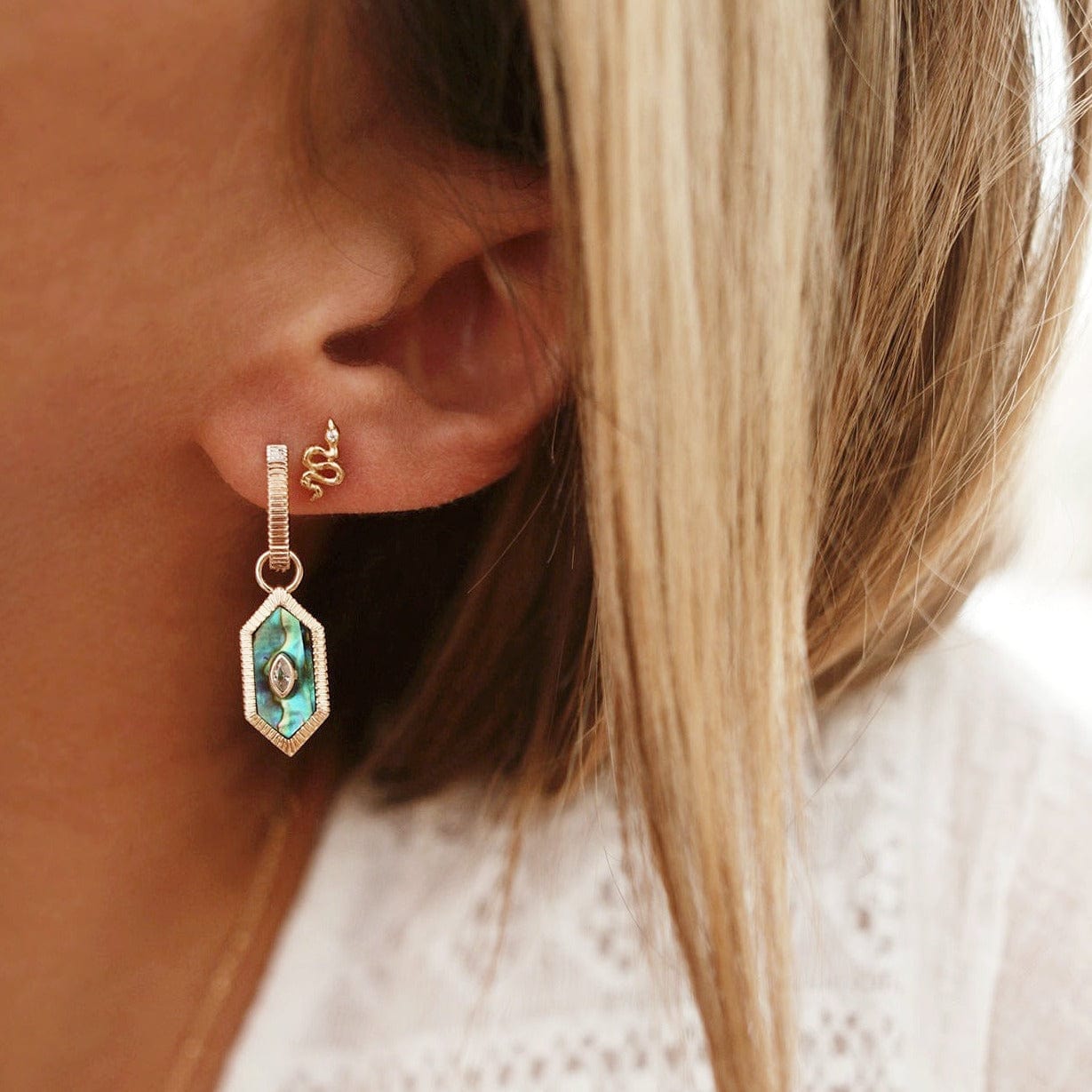 EAR-GPL Mystic Serpent Stud Earrings