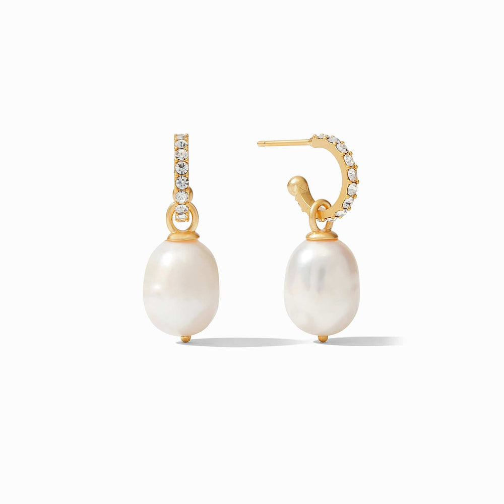 EAR-GPL Odette Pearl Hoop & Charm Earring