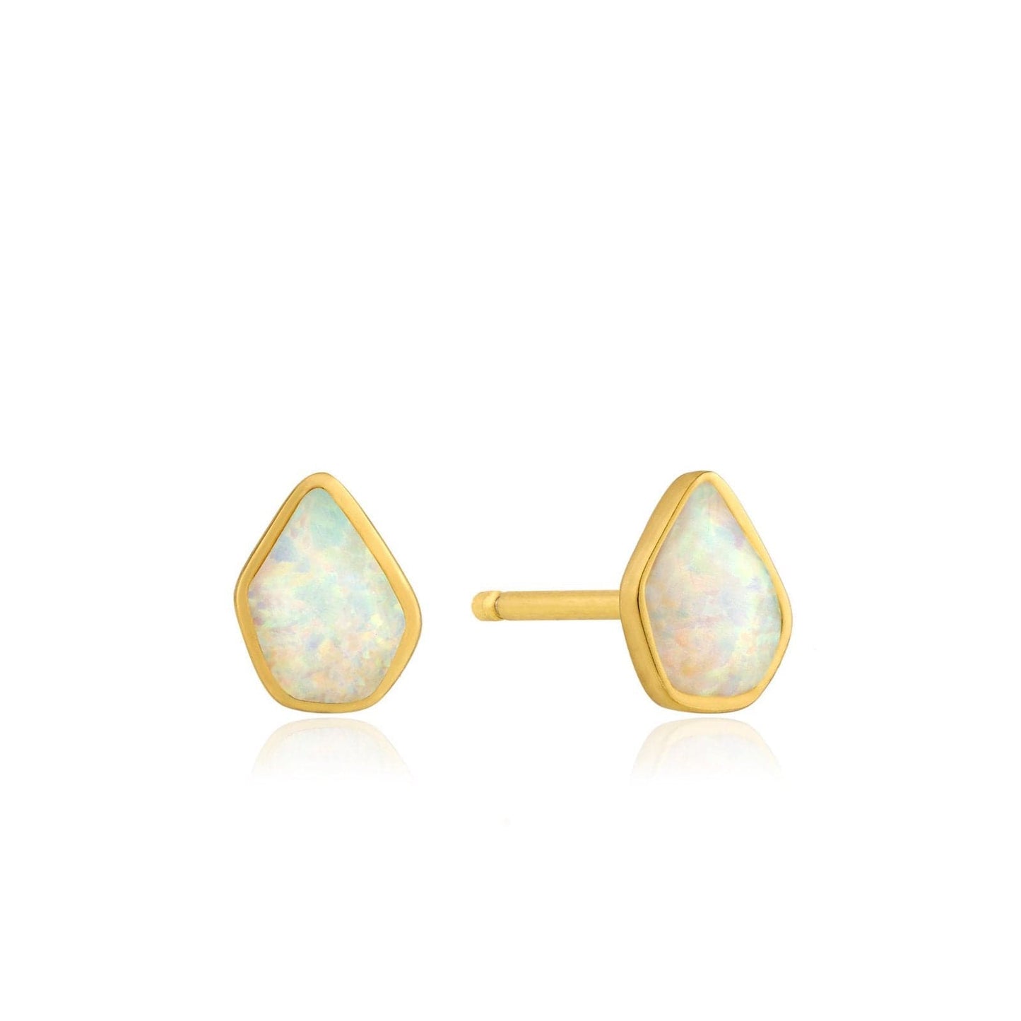 EAR-GPL Opal Color Gold Stud Earrings