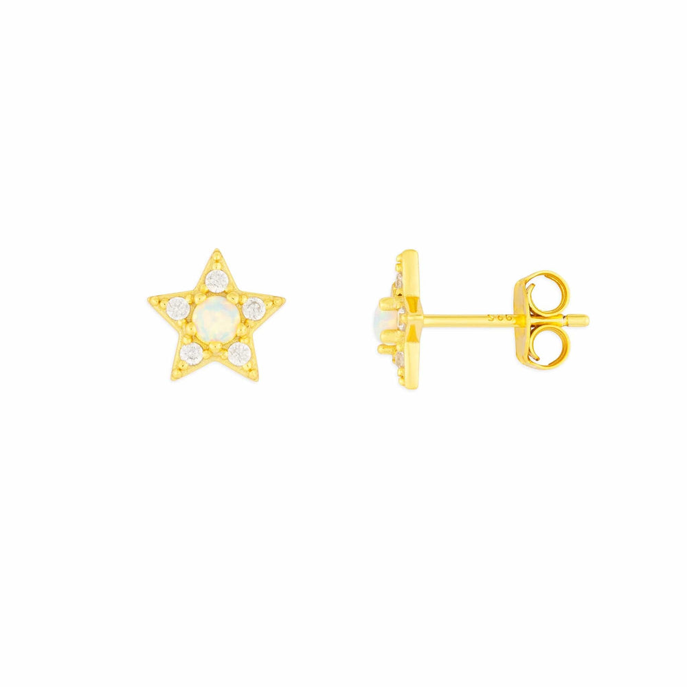 
                      
                        EAR-GPL Opal Star Studs in Gold
                      
                    