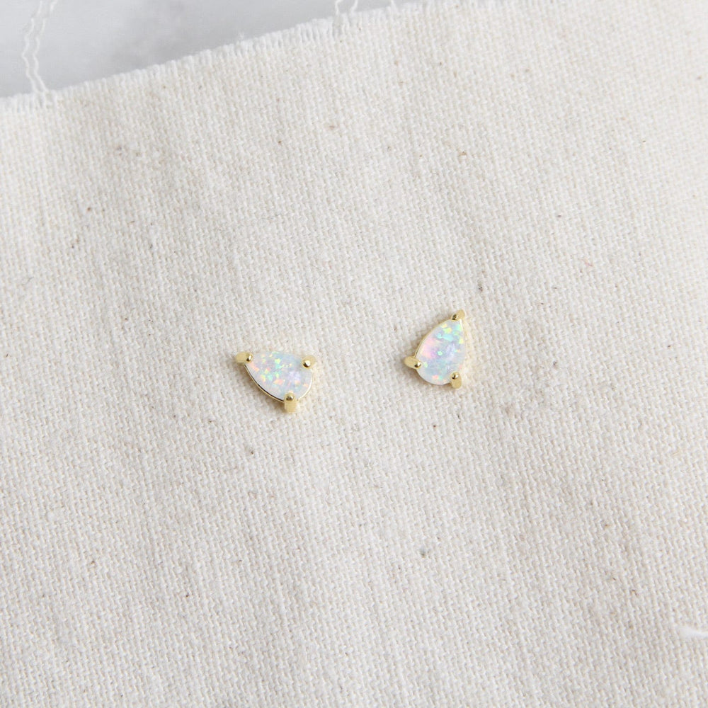 
                      
                        EAR-GPL Opal Studs - 18K Gold Plated Silver
                      
                    